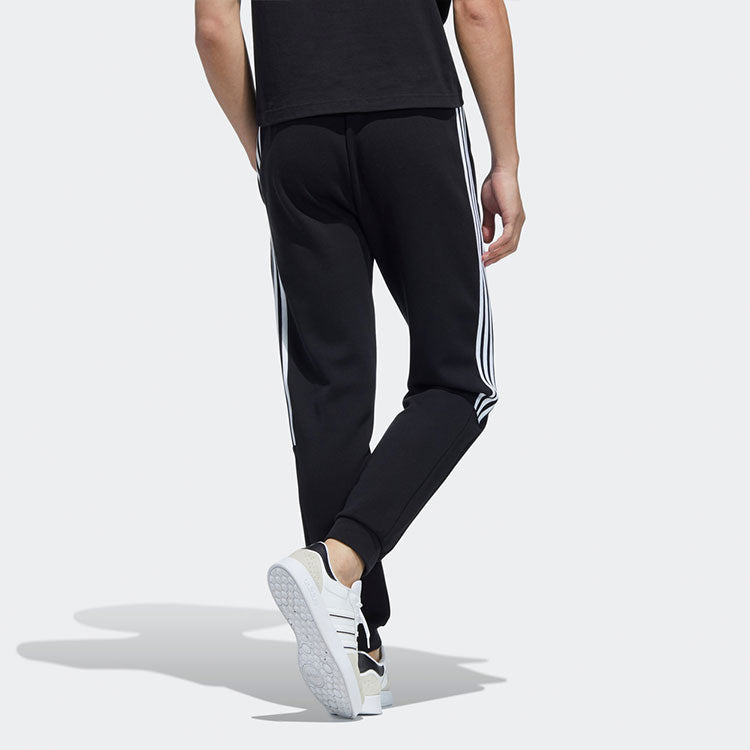 Men's adidas Casual Thicken Knit Sports Pants/Trousers/Joggers Black HD4699