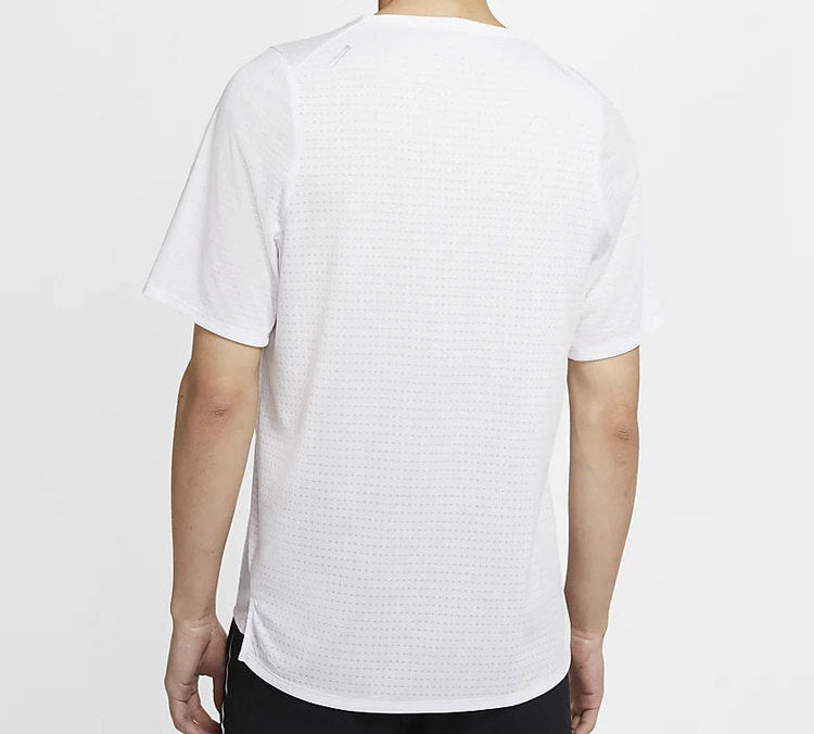 Nike Rise 365 Sports Running Short-sleeve Tee Men White CJ5421-100