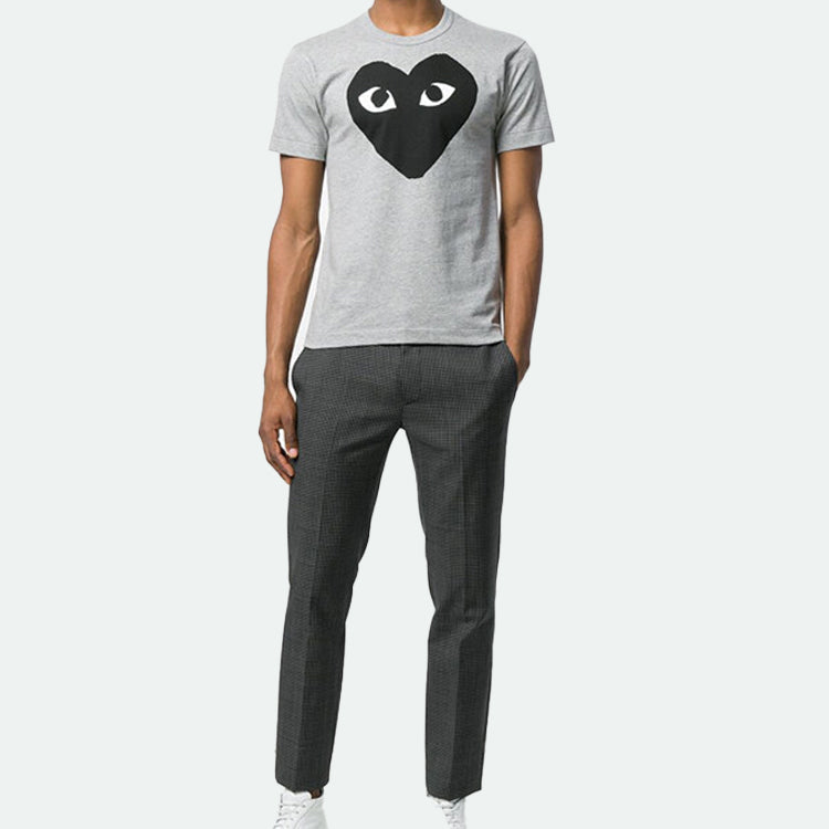 COMME des GARCONS PLAY T-Shirt Big Black Heart 'Grey' AZ-T084-051-1