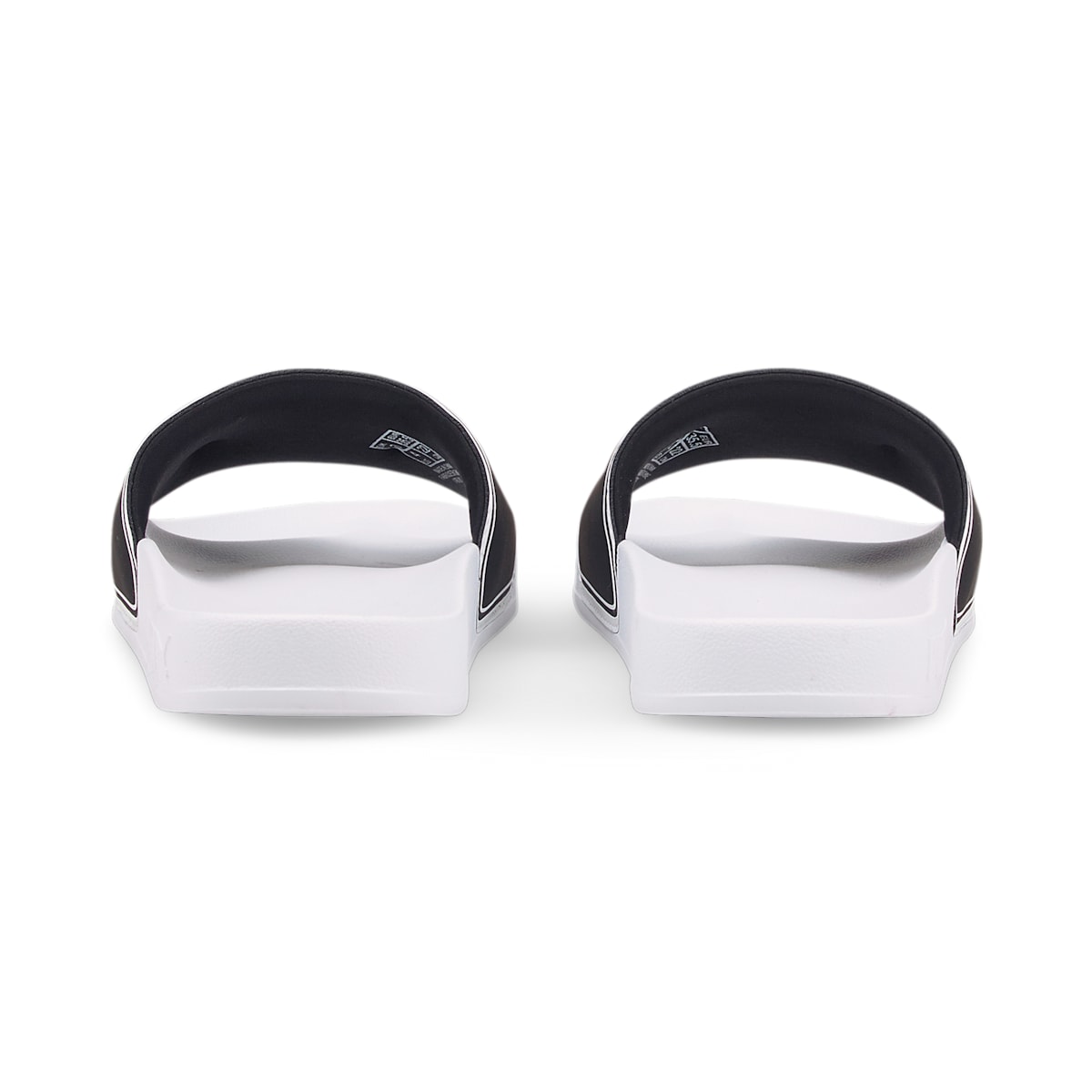 (GS) PUMA x SmileyWorld Leadcat 2.0 Slides 'White Black' 384494-01