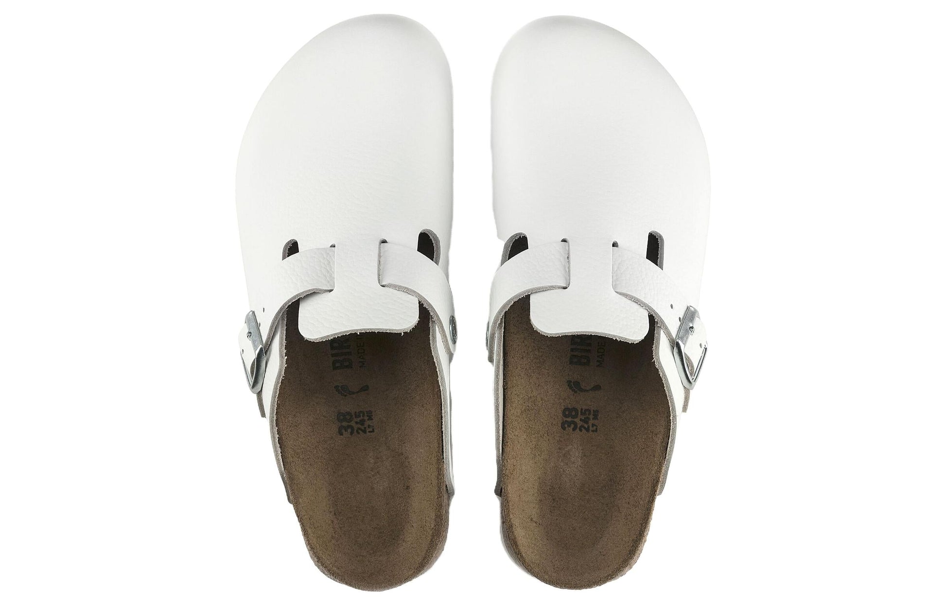 Birkenstock Boston Super Grip Leather 'White' 0060134