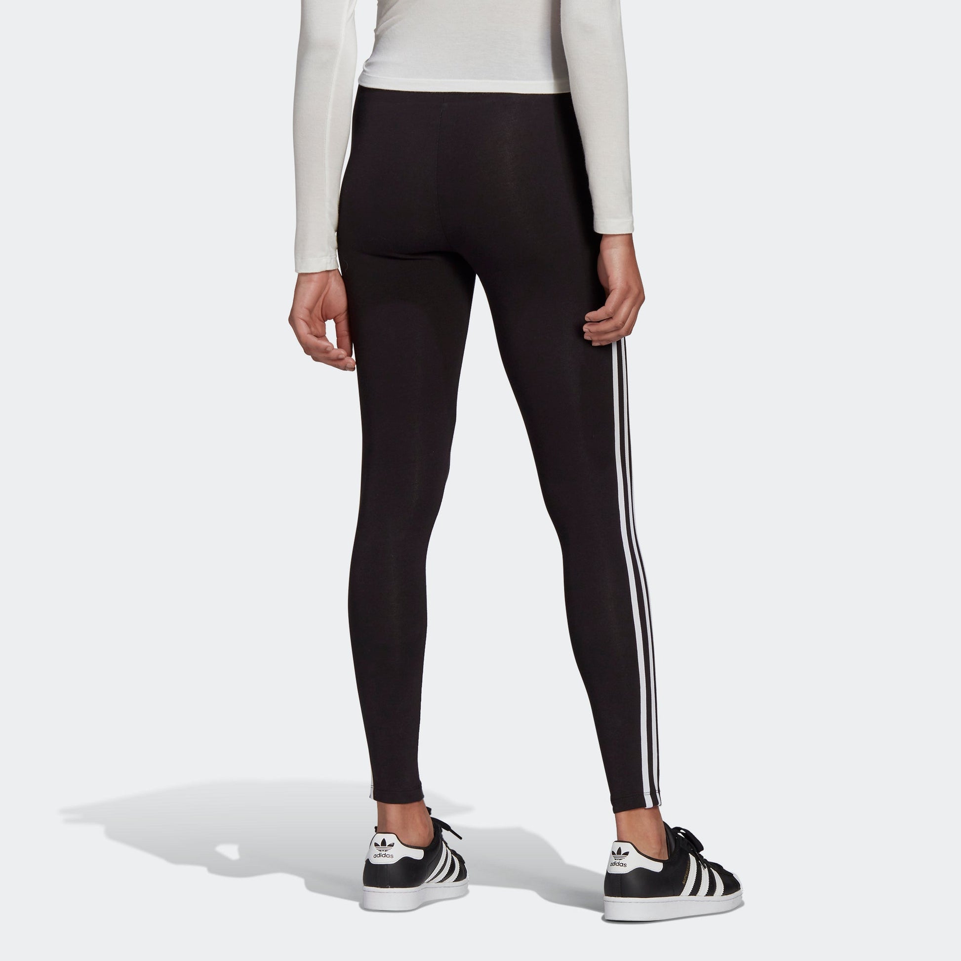 (WMNS) adidas originals 3 Str Tight Side Stripe Sports Gym Pants/Trousers/Joggers Black GN4504