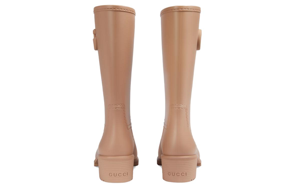 (WMNS) Gucci Double G Rain Boot 'Light Brown Rubber' 762700-J8710-2526