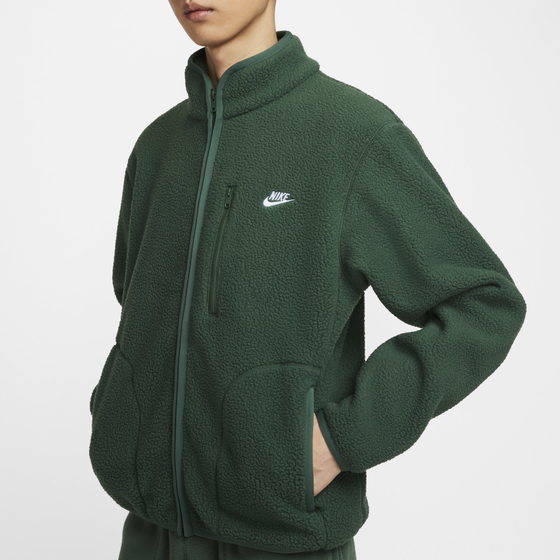 Nike Club Winter Jacket Asia Sizing 'Green' FZ0889-323
