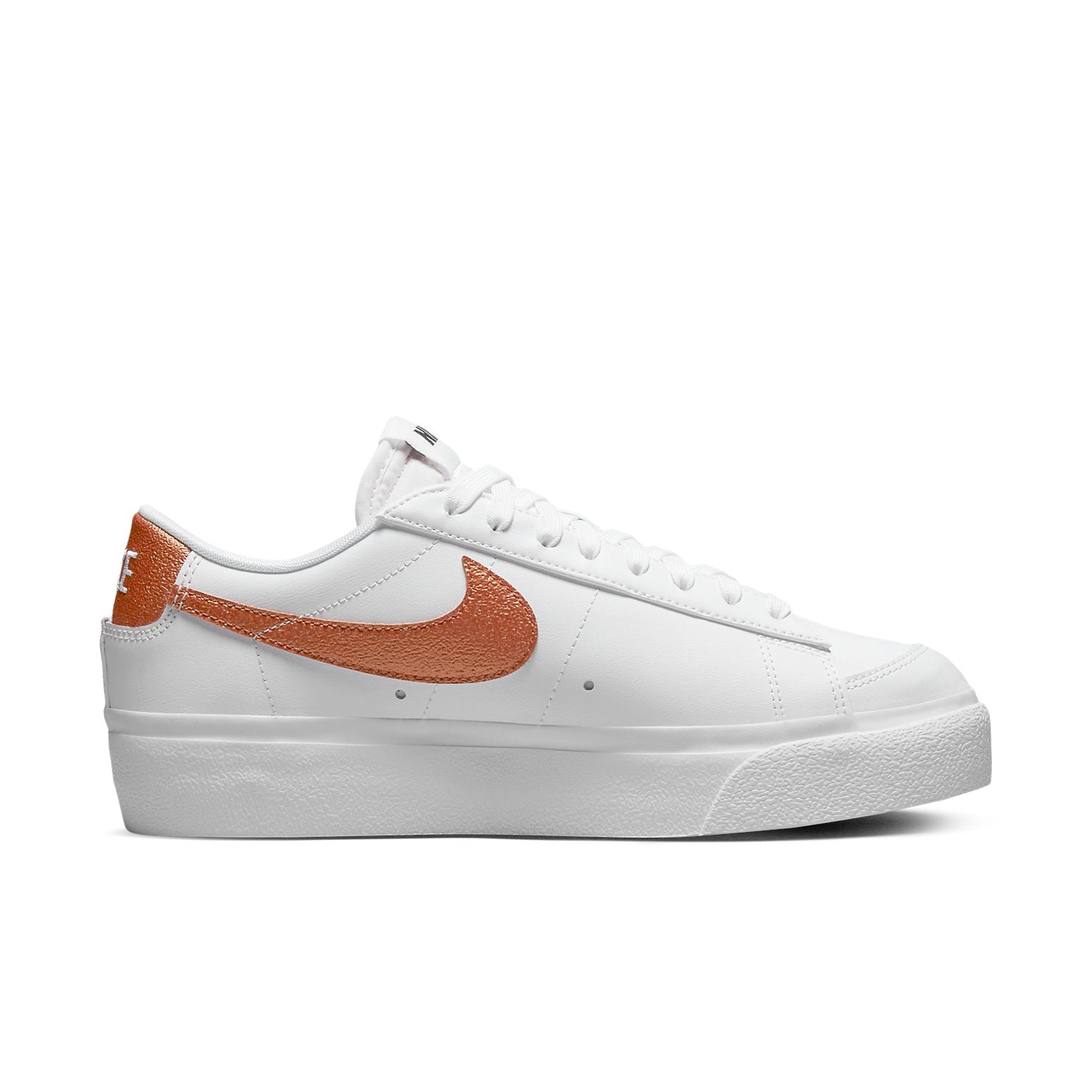 (WMNS) Nike Blazer Low Platform 'White Metallic Copper' DQ7571-100