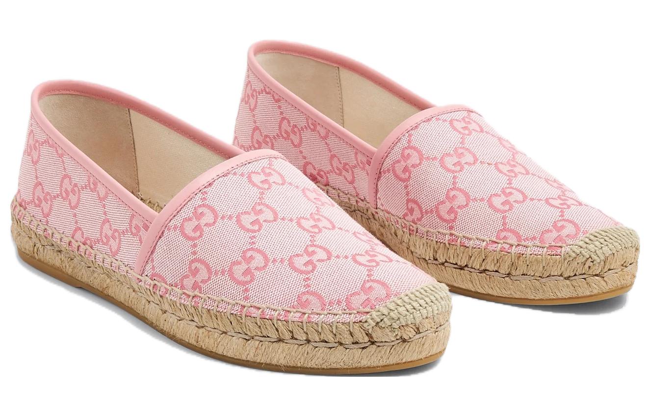 (WMNS) Gucci GG Monogram Espadrilles 'Soft Pink' 739165-9SF40-8472