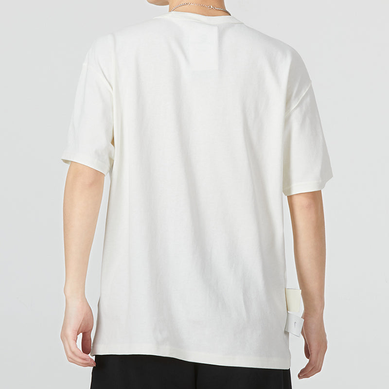 Men's Nike As Nsw Tee Prem Pocket Casual Breathable Round Neck Logo Solid Color Short Sleeve White T-Shirt DV3316-133