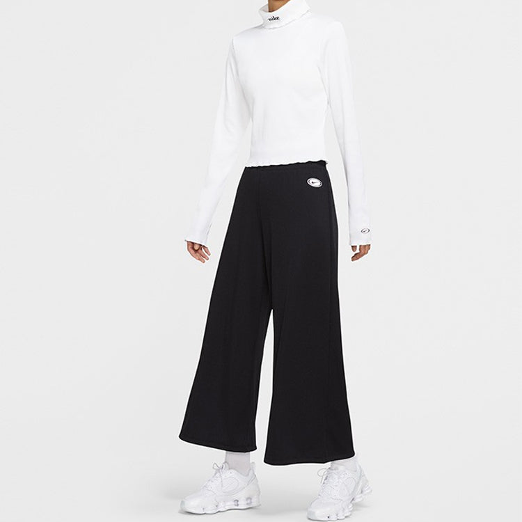(WMNS) Nike Sportswear Ribbed Knitting Trousers Black CU5357-010