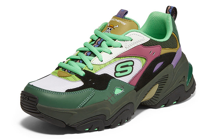 (WMNS) Skechers Stamina V2 x One Piece 'Green Multicolor' 896034-BKMT