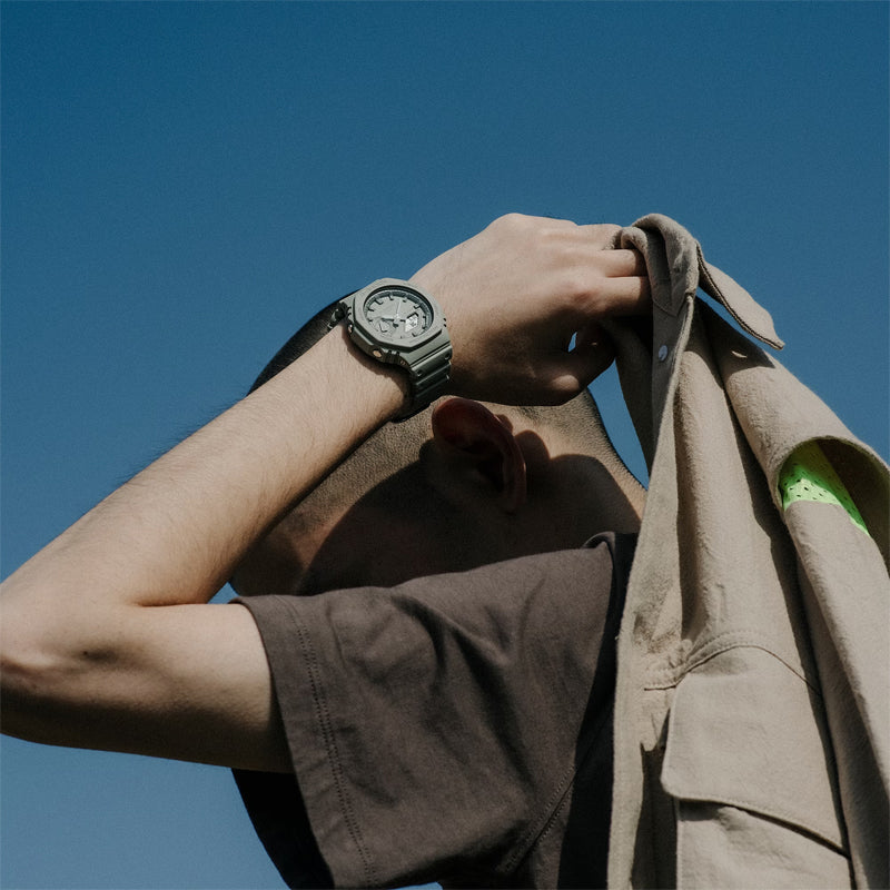 CASIO G-Shock Digital-Analog 'Sand Green' GA-2100NC-3AJF