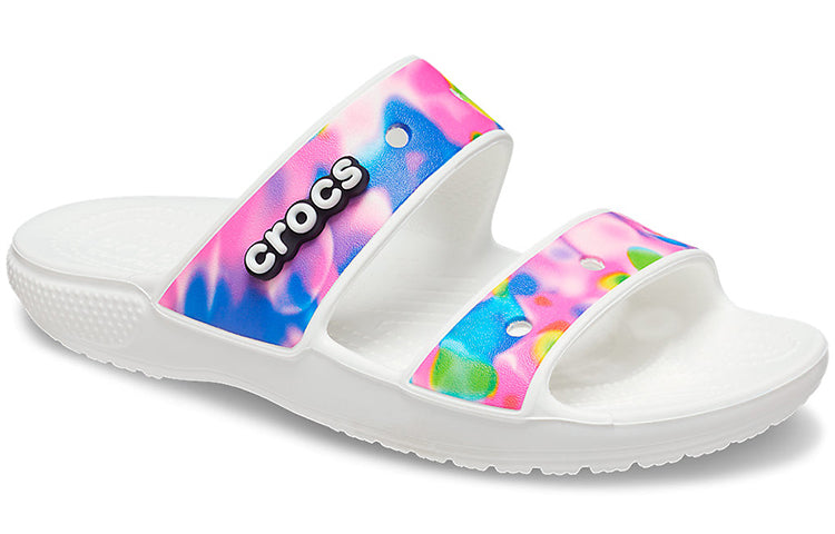 Crocs Classic Colorful Unisex White Pink Slippers 'White Pink' 207771-102
