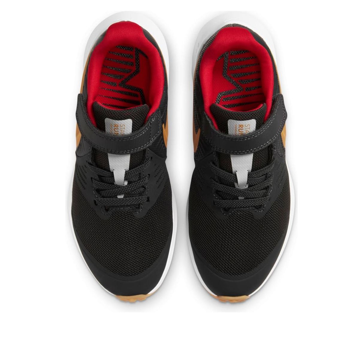 (PS) Nike Star Runner  2 Velcro 'Dark Smoke Grey Gold' AT1801-010