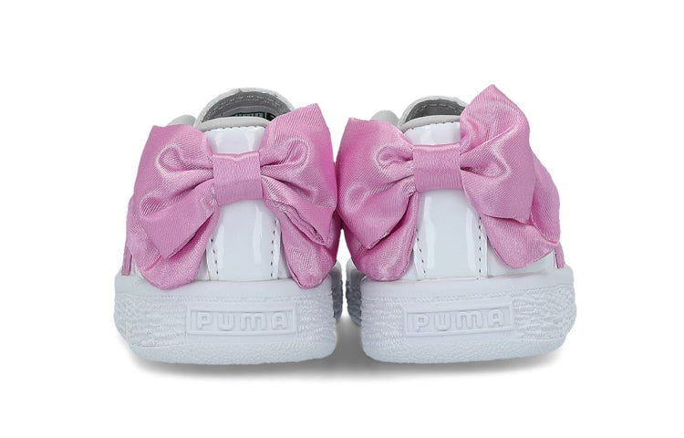 (TD) PUMA Basket Bow Patent Ac Inf Sneakers Pink 367623-02