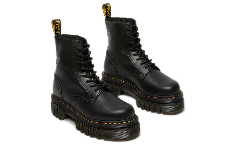 (WMNS) Dr. Martens Audrick Nappa Lux Platform Ankle Boots 'Black' 27149001