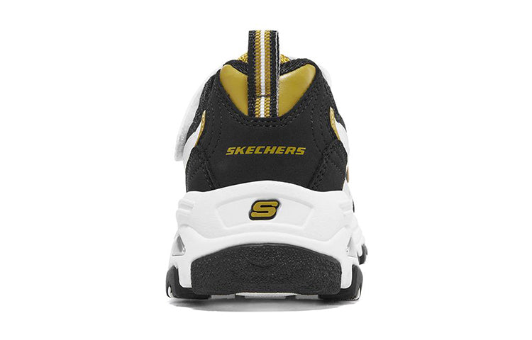 (GS) Skechers D'lites Shoes 'White Black' 403825L-WBK