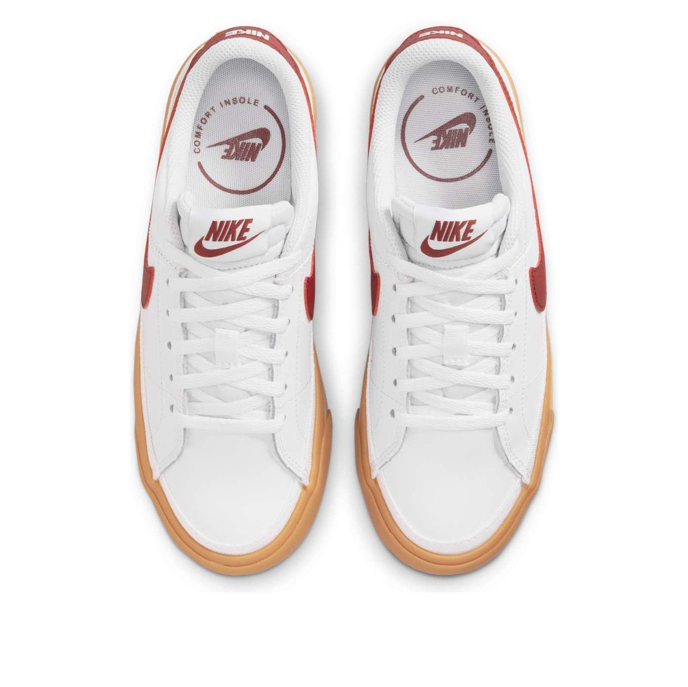 (GS) Nike Court Legacy 'White Red Gum' DA5380-132