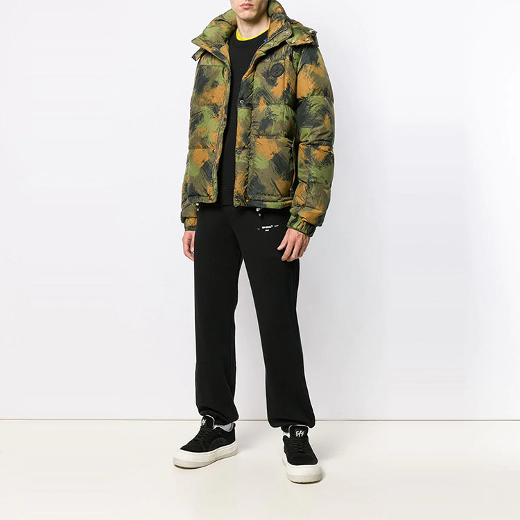 Off-White Camouflage Padded Jacket 'Green' OMED015E19C020189901