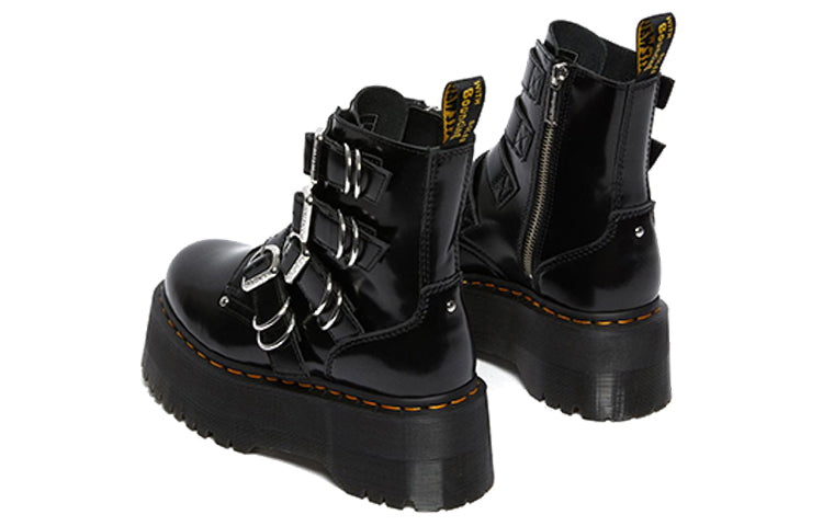 (WMNS) Dr. Martens Jadon Max Hdw 4 Strap Boot Black 26524001