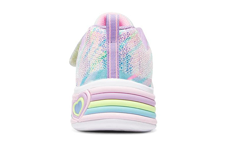 (GS) Skechers Sweetheart lights 'Silver Rainbow' 302313L-SMLT