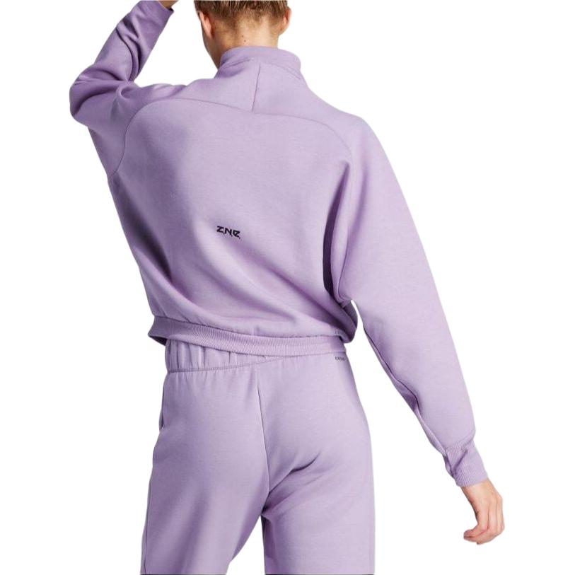 (WMNS) adidas ZNE Quarter-Zip Track Jacket Asia Sizing 'Purple' IS3899