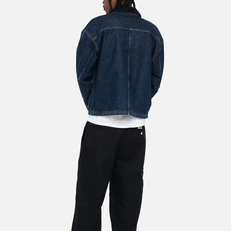 Stussy Washed Canvas Shop Jacket 'Blue' 115688