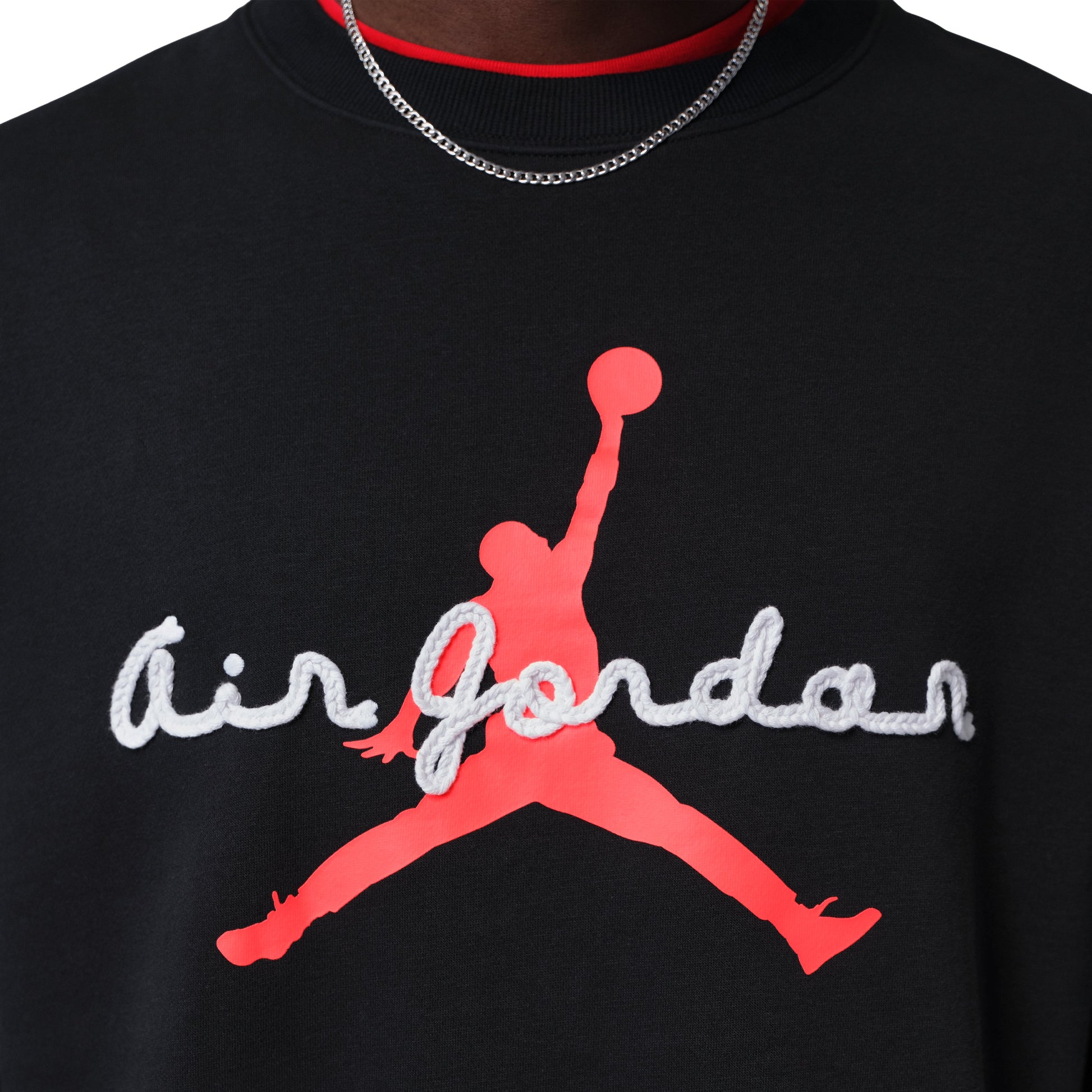 Air Jordan Brooklyn Fleece Crew Neck Sweatshirt 'Black' IF1845-010