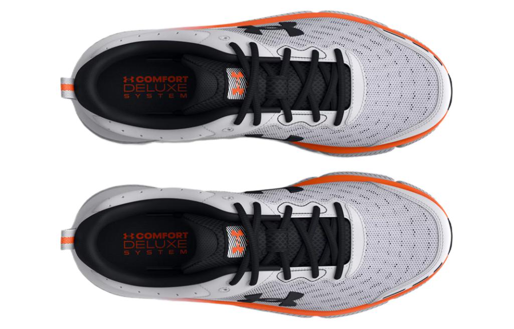 Under Armour Charged Assert 10 'White Black Orange' 3026175-101