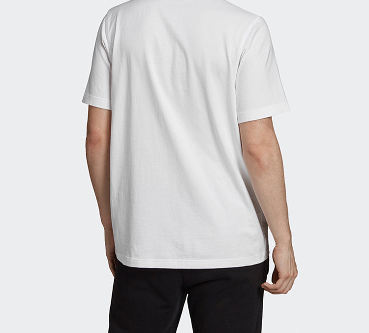 adidas originals Chest Logo Sports Short Sleeve White Flash Red FK1353