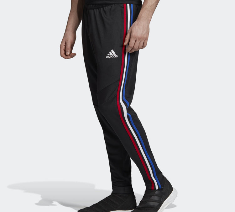 adidas Plaid Knitted Sports Long Pants Men Black FK9656