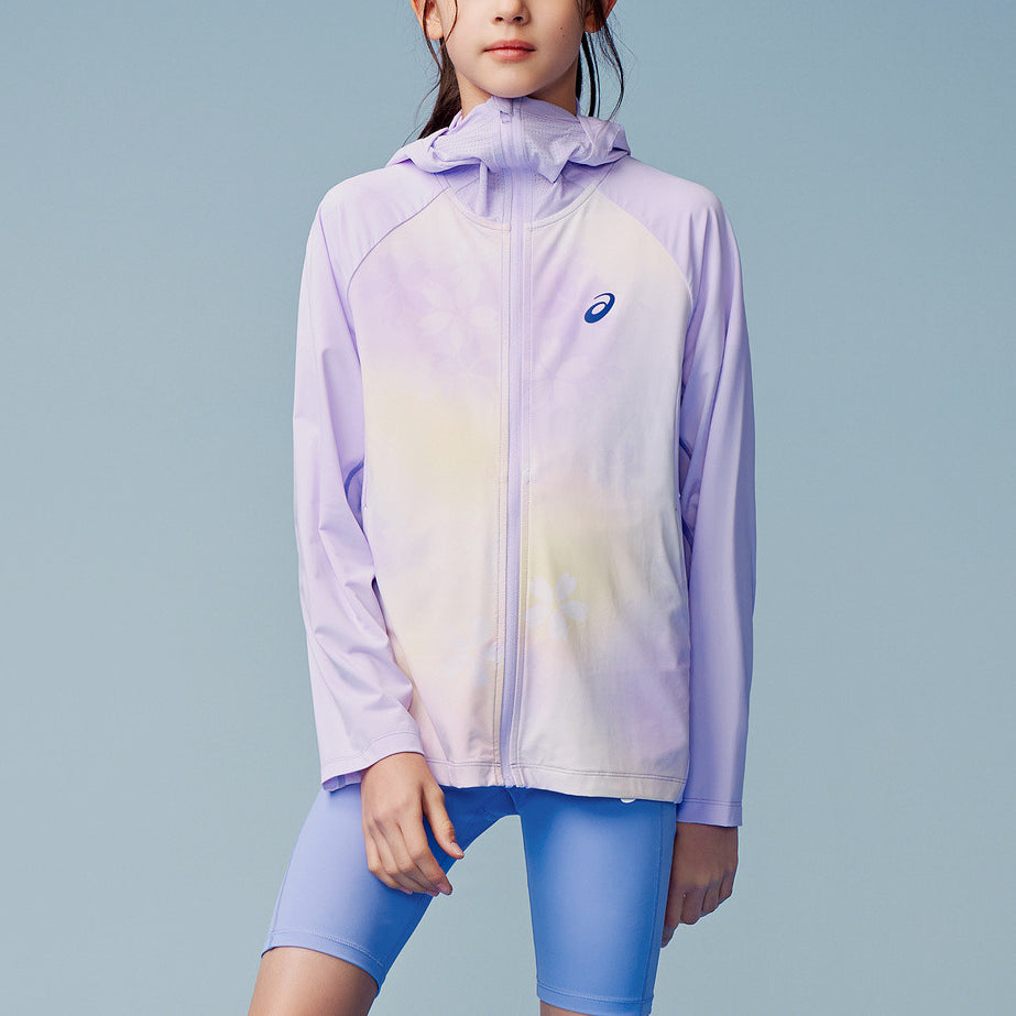 (GS) ASICS Colorful Logo Jacket 'Purple' 332241053081-508
