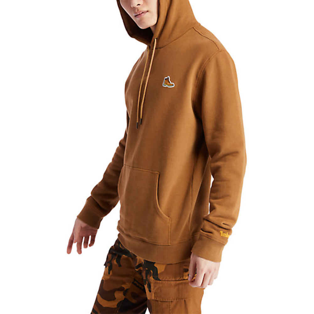 Men's Timberland Logo hooded Sports Brown A2DBH-932