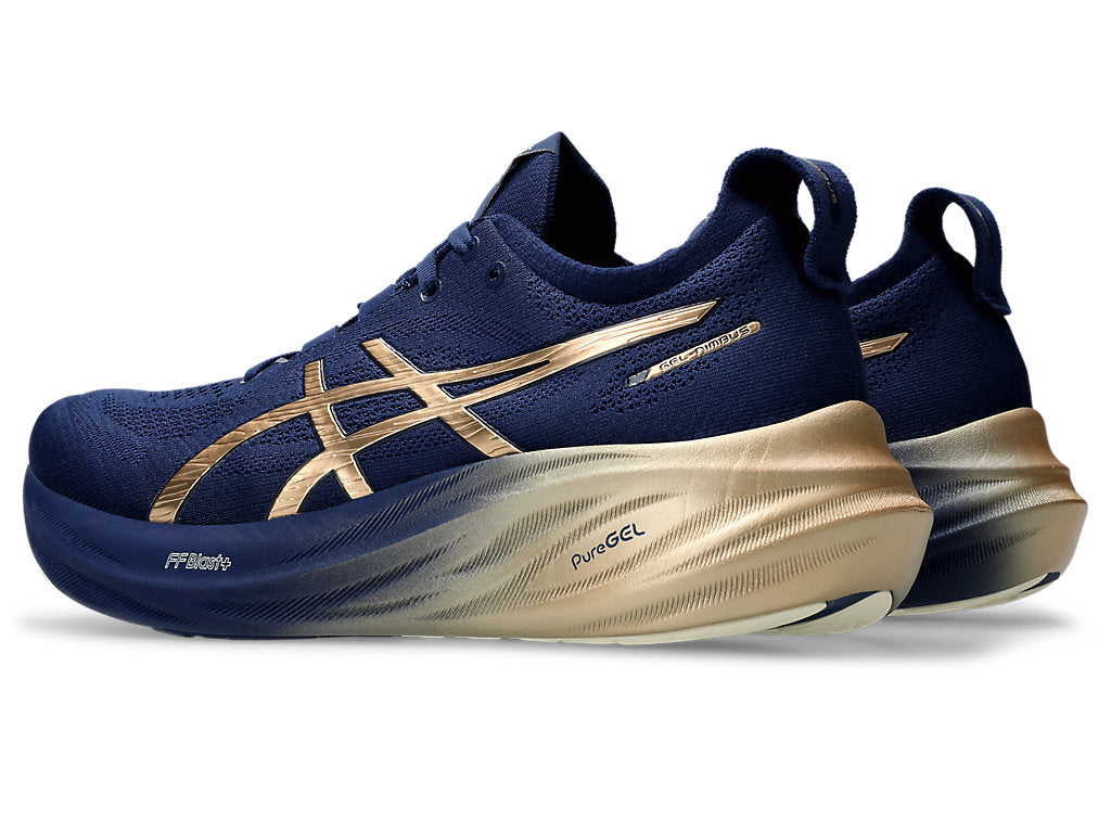 ASICS Gel-Nimbus 26 Sneakers 'Navy Silver Gold' 1011B946-400