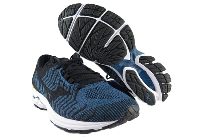 Mizuno Wave Rider Waveknit 3 'Blue Black Yellow' J1GC192912