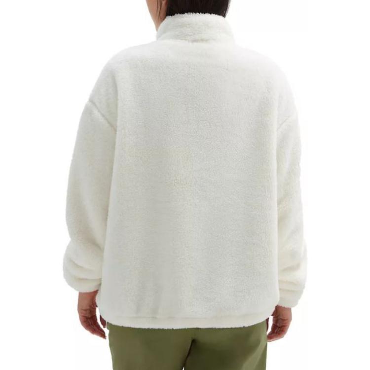 (WMNS) Vans Pioneer Mock Half Zip Sweatshirt 'White' VN000A6RFS8