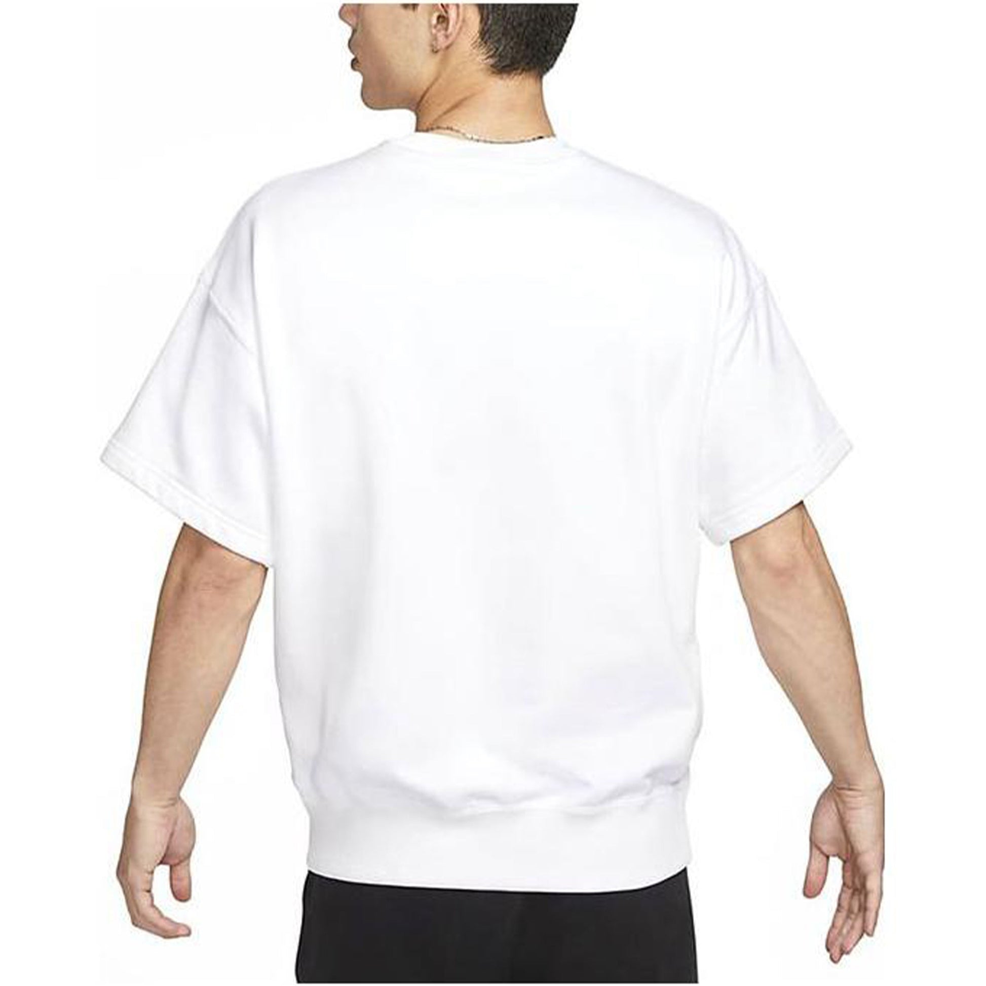 Nike Solo Swoosh Men's Short Sleeve French Terry Top 'White' DX0881-100
