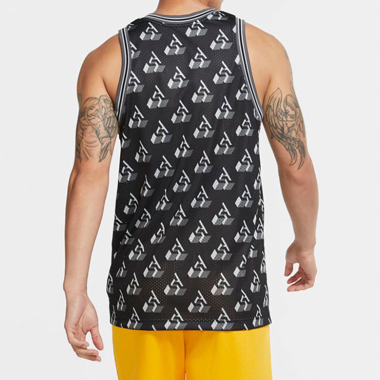 Nike Giannis Monogram Vest Asia Sizing 'Black White' CK6223-010