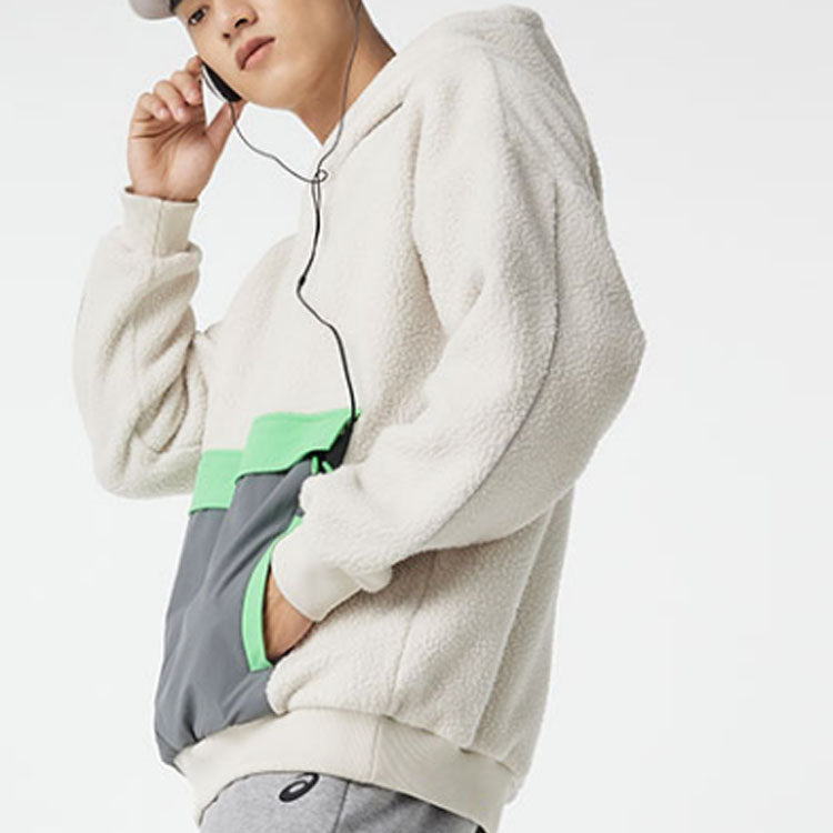 ASICS Colorblock Sherpa Hoodie 'Beige' 2203A154-020