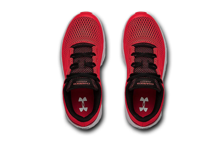 (GS) Under Armour Charged Pursuit 2 Black/Red 3022860-600
