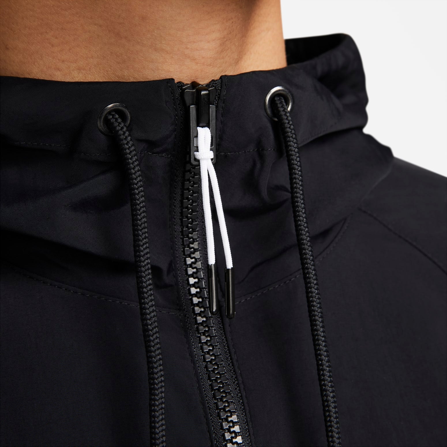 Nike NSW Woven Unlined Anorak Hoodie Asia Sizing 'Black' DN2640-010
