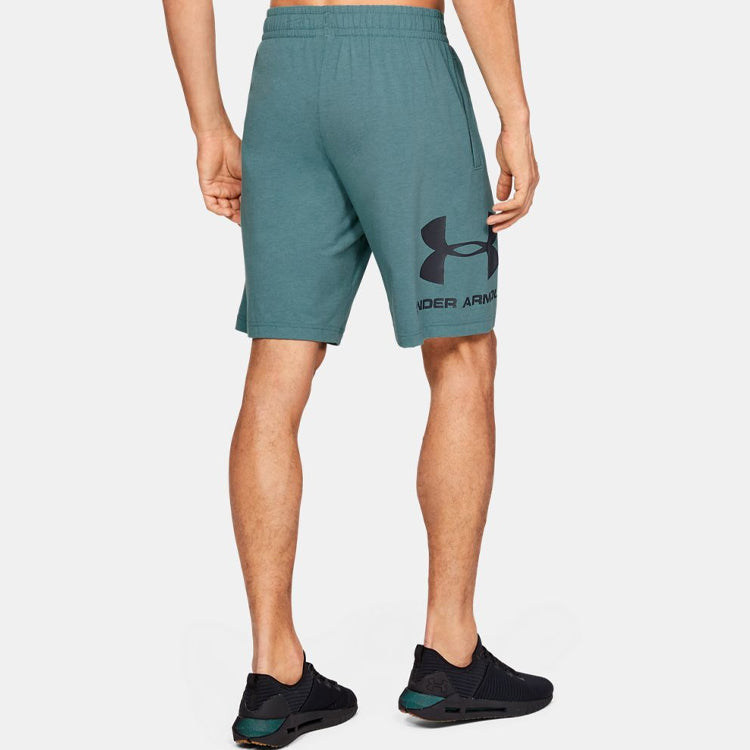 Under Armour Sportstyle Cotton Graphic Shorts 'Blue' 1329300-417