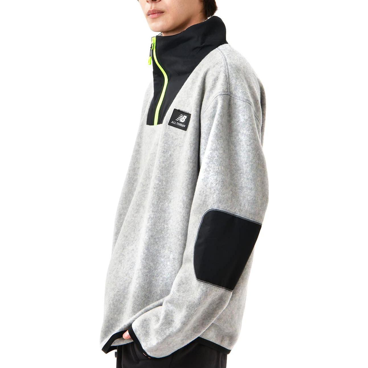 New Balance AT Spinnex 1/4 Zip Top Asia Sizing 'Grey Multi' MT23527-GML