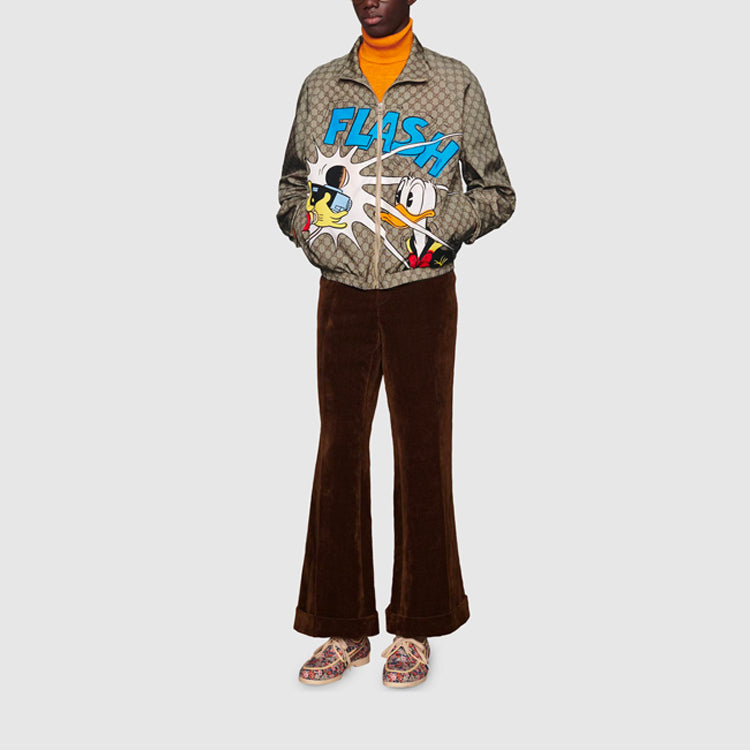 Gucci x Disney Donald Duck Printed GG Nylon Jacket For Men Beige 646442-ZAGCJ-2165