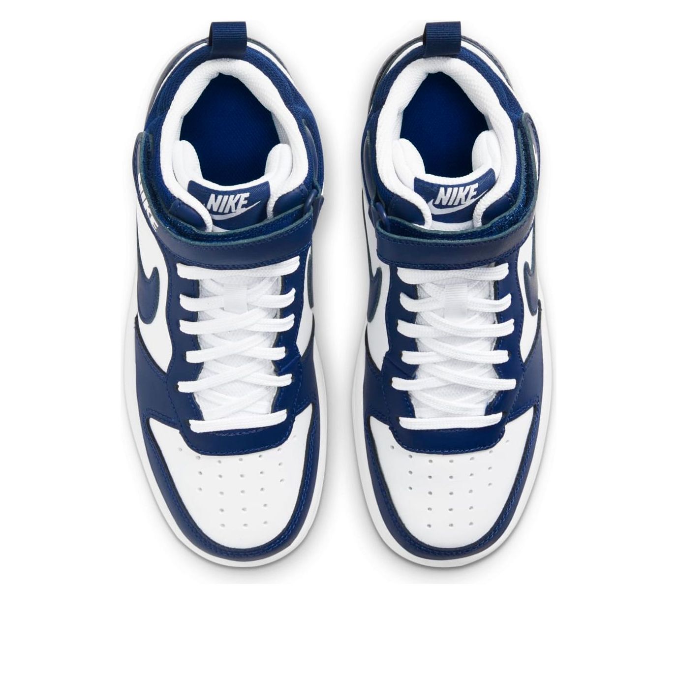 (GS) Nike Court Borough Mid 2 'White Signal Blue' CD7782-107