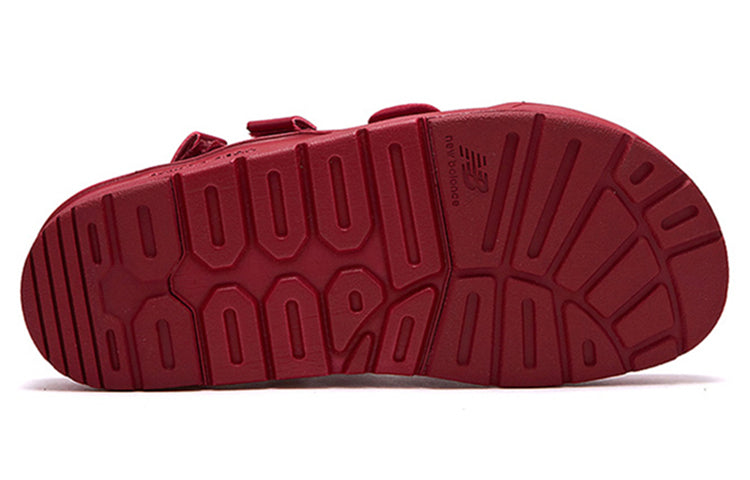 New Balance Stripes Casual Style Unisex Logo Sandals Red SD3205EDD