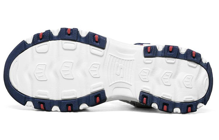 (WMNS) Skechers D'Lites Slipper GS White/Blue/Red 31514-WNVR