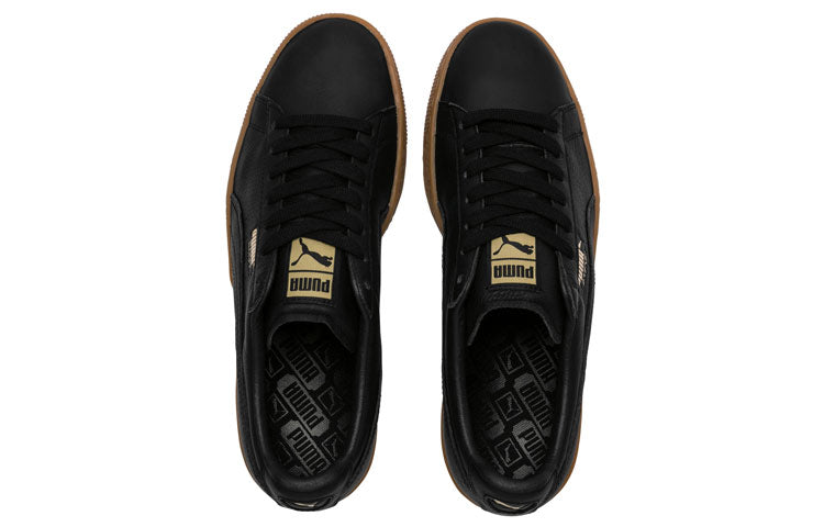 PUMA Basket Classic Gum Deluxe Sneakers Black/Brown 366612-01