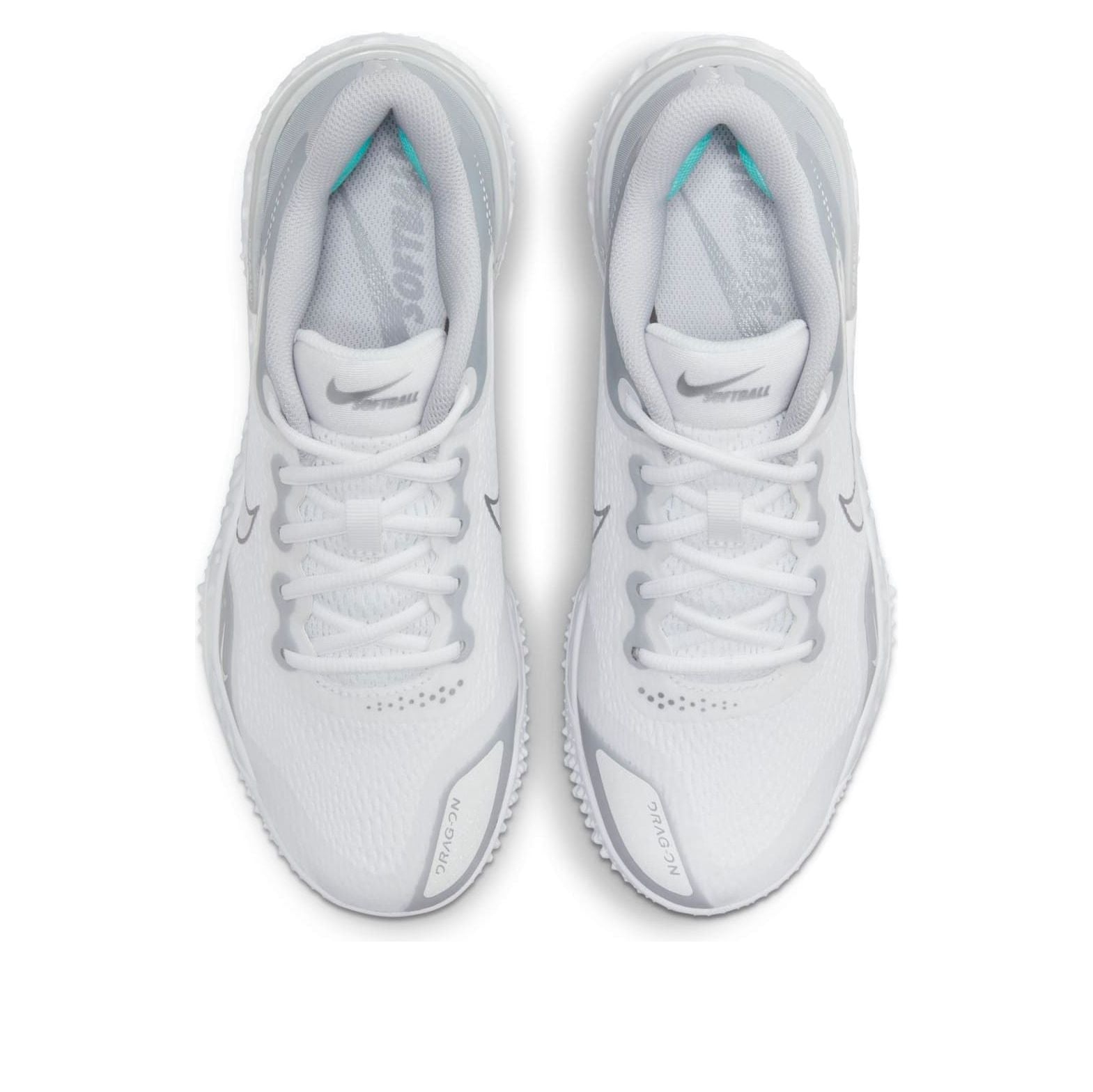 (WMNS) Nike Alpha Huarache Elite 3 Turf 'White Metallic Silver' CZ0103-102