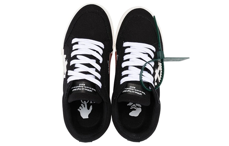 (WMNS) Off-White Vulc Low Canvas Sneaker 'Black White Orange' OWIA272C99FAB0021001