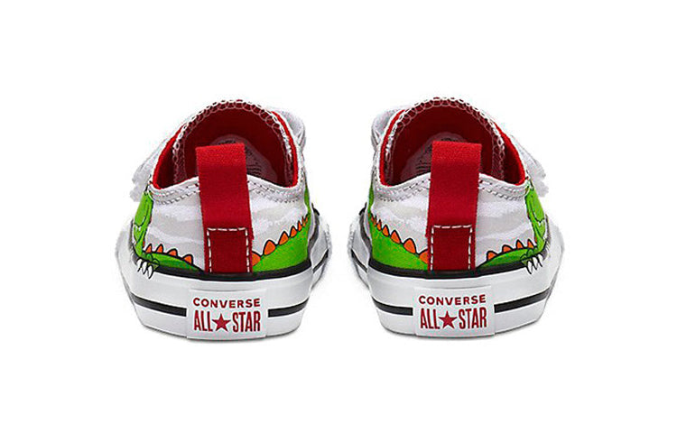 (TD) Converse Chuck Taylor All Star 2V OX 'White Green' 763573C