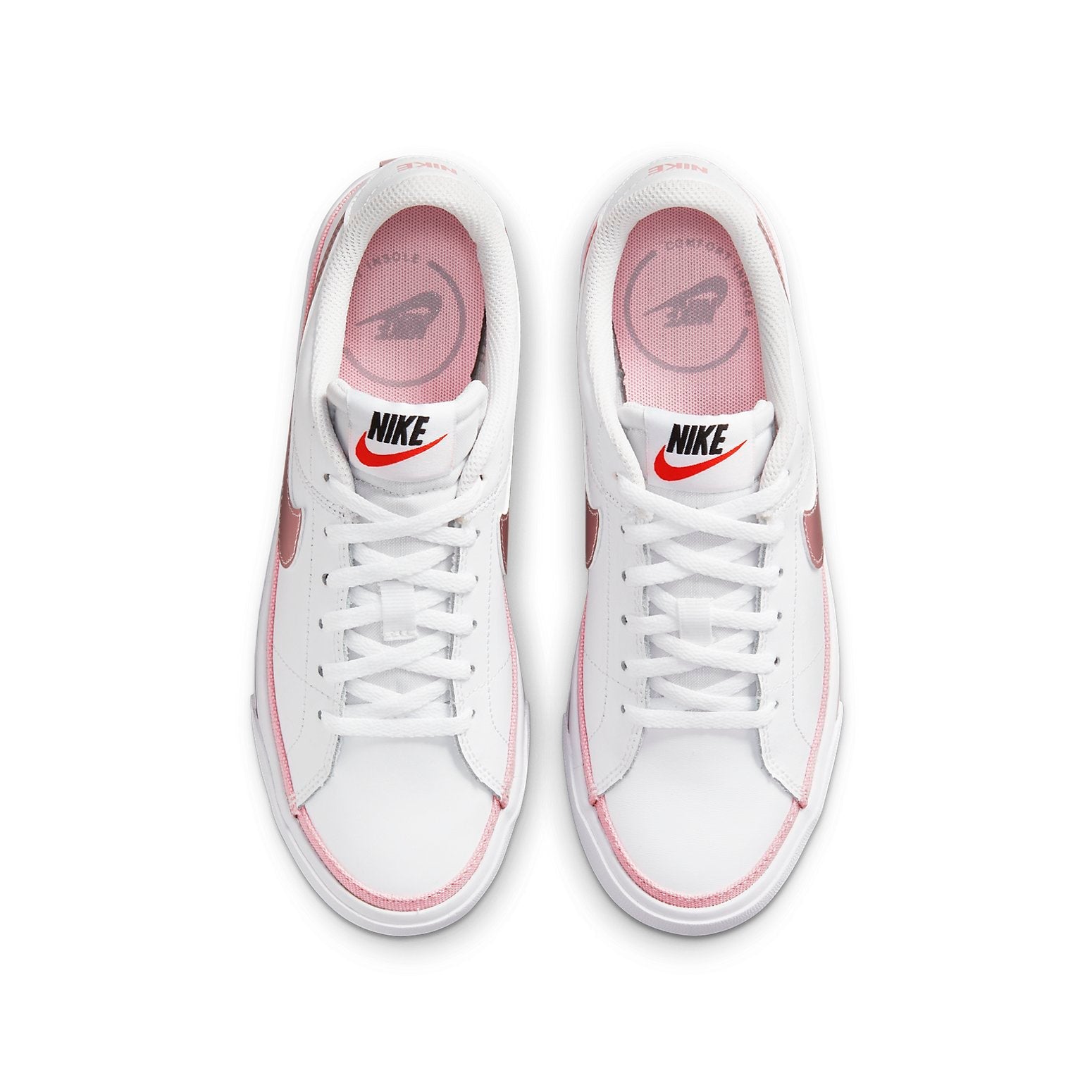 (GS) Nike Court Legacy 'White Pink Glaze' DA5380-110
